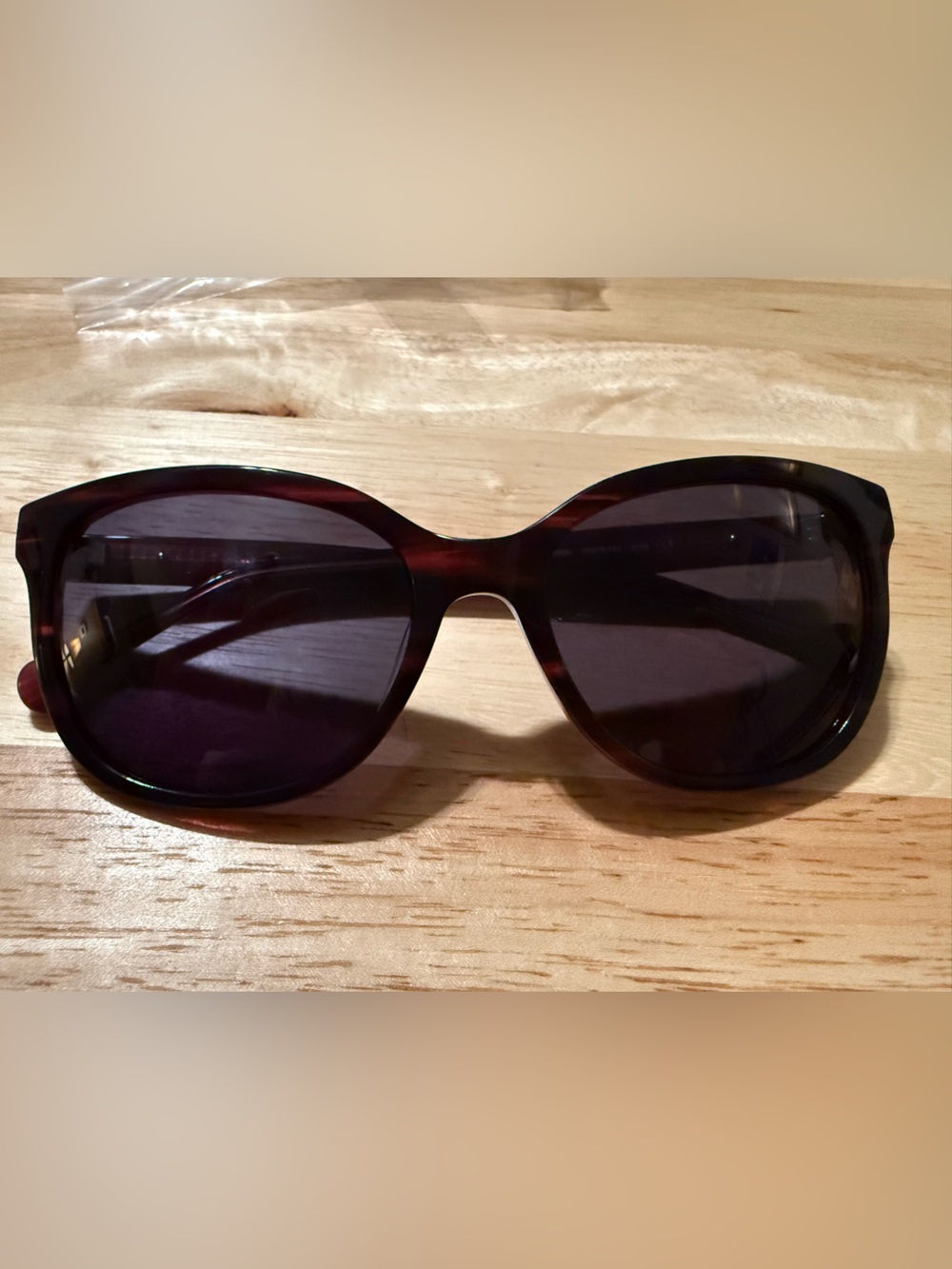 Aura Women’s Tortoiseshell Sunglasses with Dark Lenses